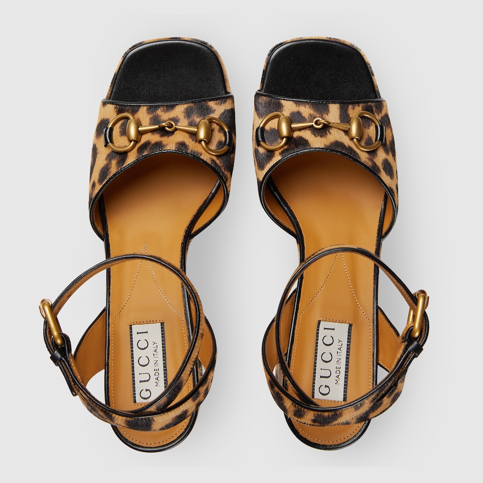 Gucci print on sale sandals