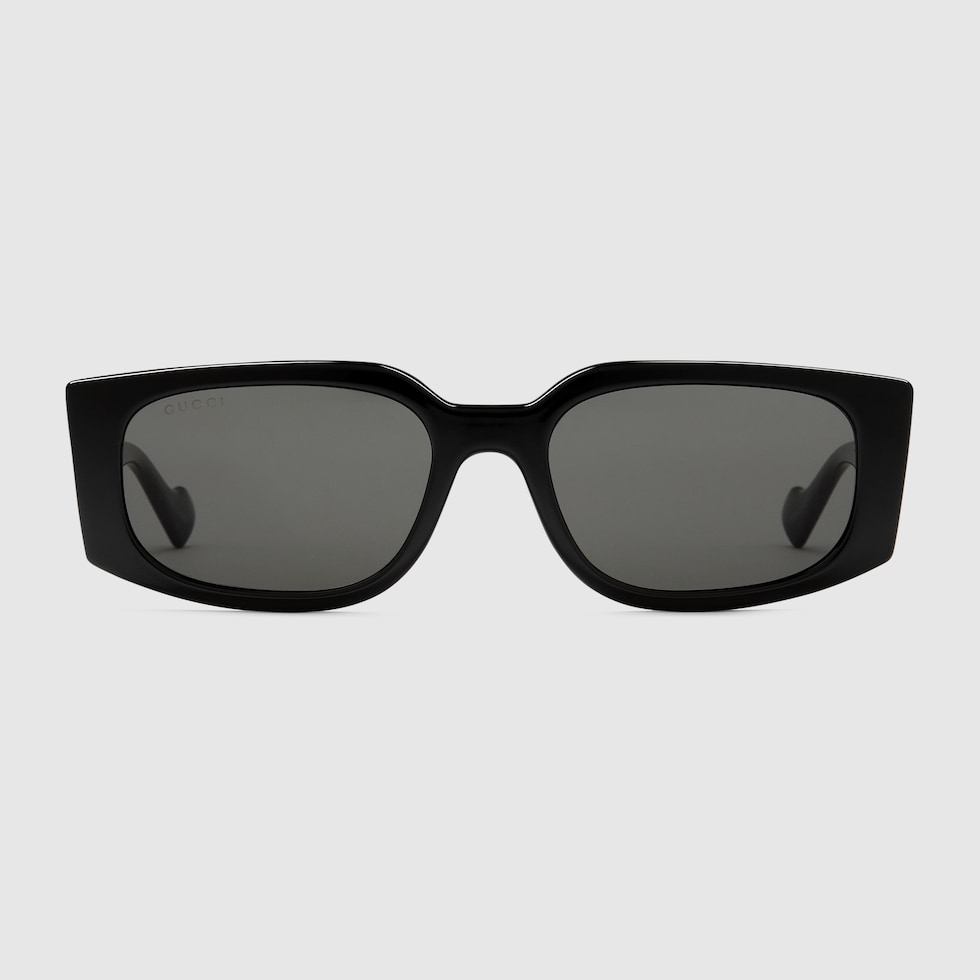 Rectangular-frame sunglases