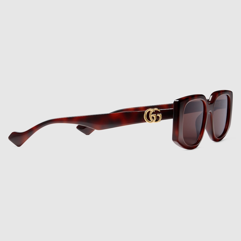 Cat-eye frame sunglasses in black | GUCCI® US
