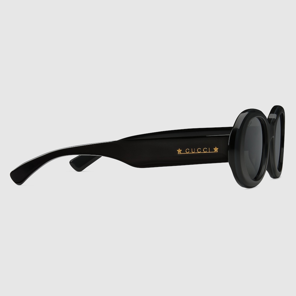 Gucci round hot sale sunglasses black