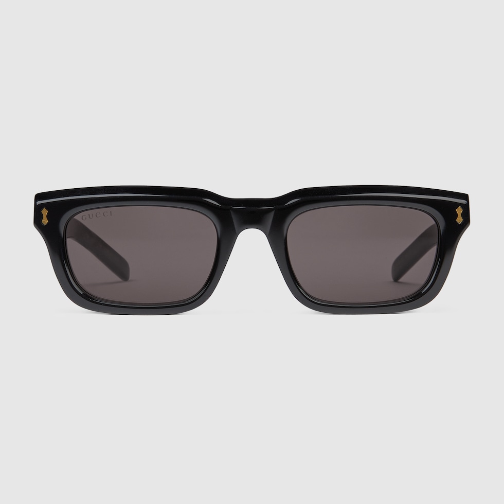 【テレビで話題】 frame Rectangular sunglasses US GUCCI® | black in ゴルフバッグ・キャディバッグ