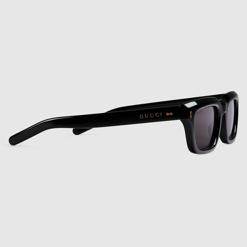 サングラス GUCCI SUN GLASS (831871J0740 1012) Rectangular frame sunglasses in black | GUCCI® US
