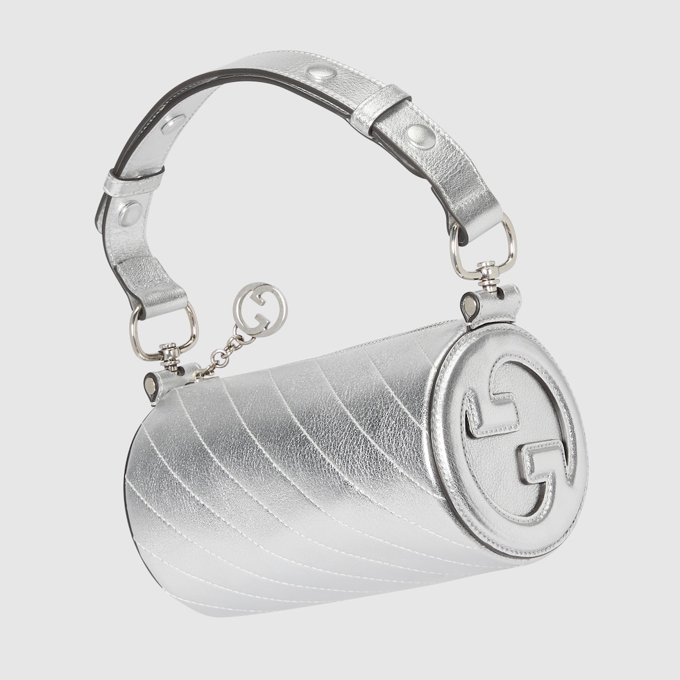 Metallic silver deals gucci bag