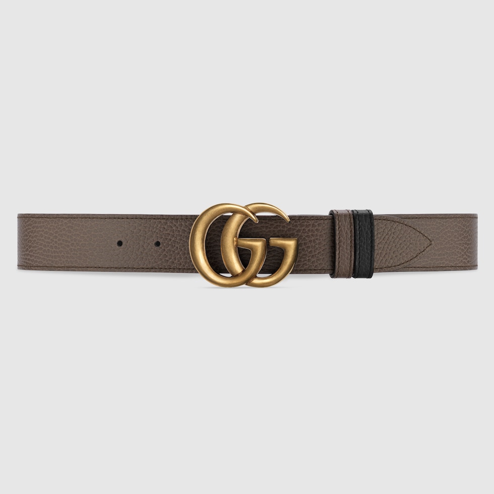 Gucci Vintage - Leather GG Supreme Belt - Brown - Leather Belt