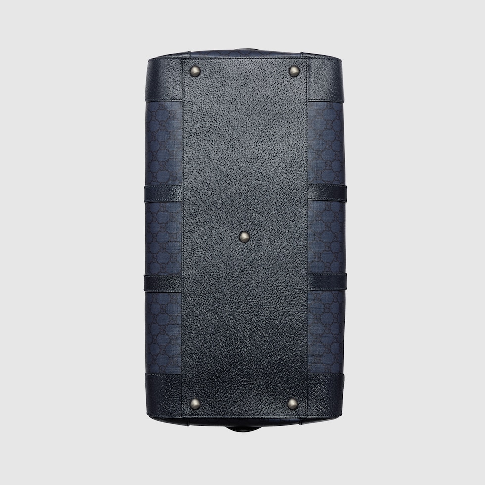 Ophidia large duffle bag in blue and black Supreme | GUCCI® US