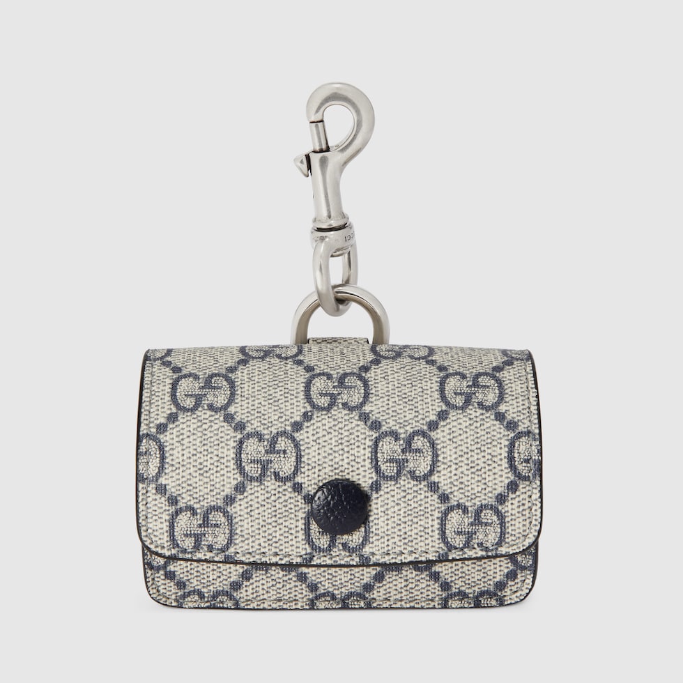 GG waste bag holder in beige and blue Supreme | GUCCI® US