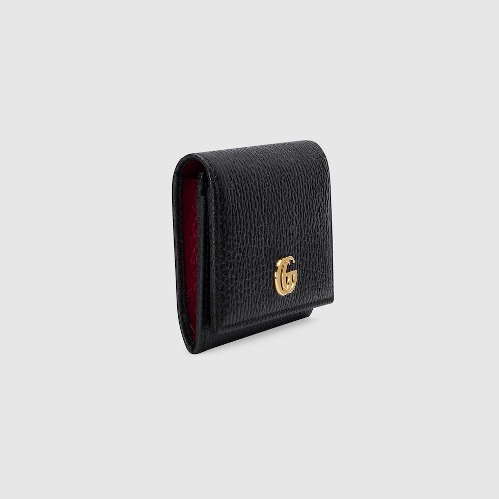 日本限定 ダブルG カードケースブラック レザー | GUCCI® JP