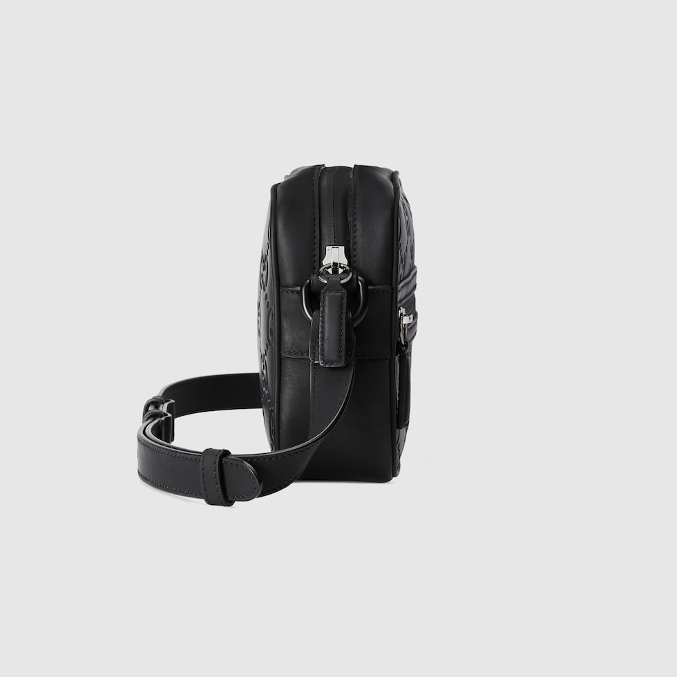 GUCCI ブラックレザーショルダーバッグ GUCCI/グッチ ジャッキー ブラック レザー ショルダーバッグを