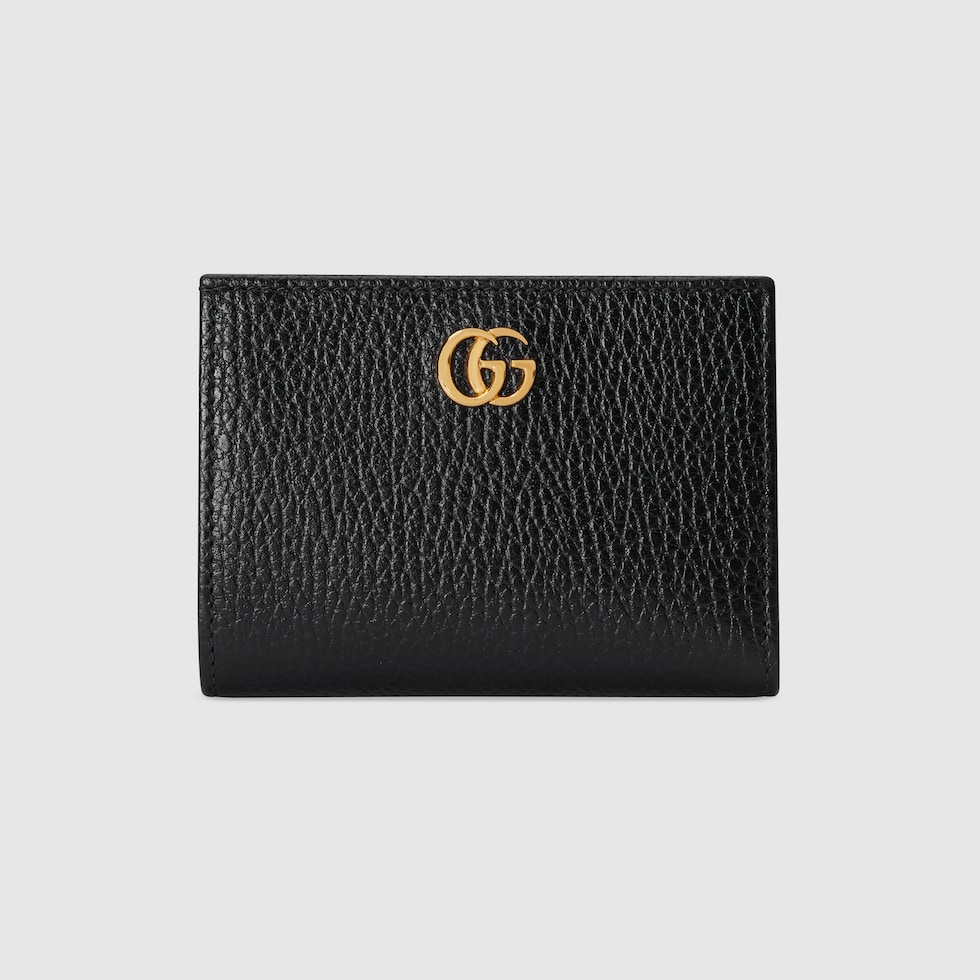 グッチ 日本限定 ダブルG 二つ折り財布 ブラック レザー | GUCCI® JP