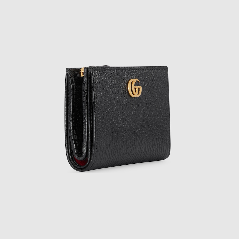 グッチ 日本限定 ダブルG 二つ折り財布 ブラック レザー | GUCCI® JP