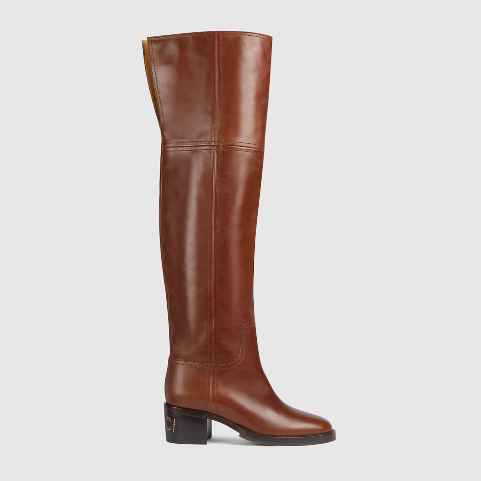 Bottes marron outlet cuir