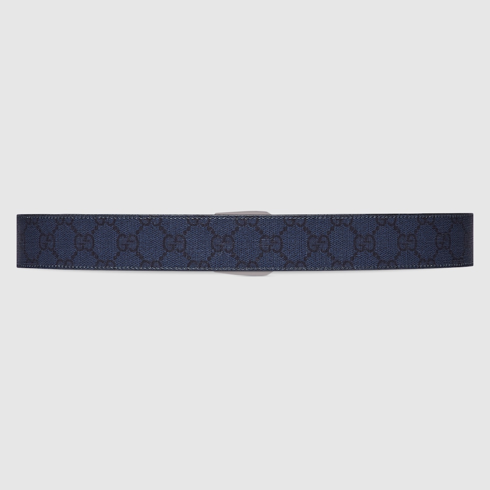 GUCCI ベルト　水色 blue-leather-gucci-belt-