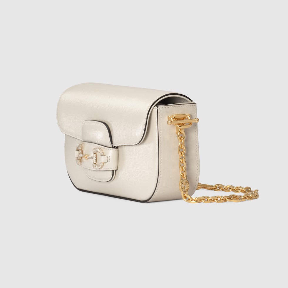 Gucci 1955 horsebit shoulder bag 2025 white