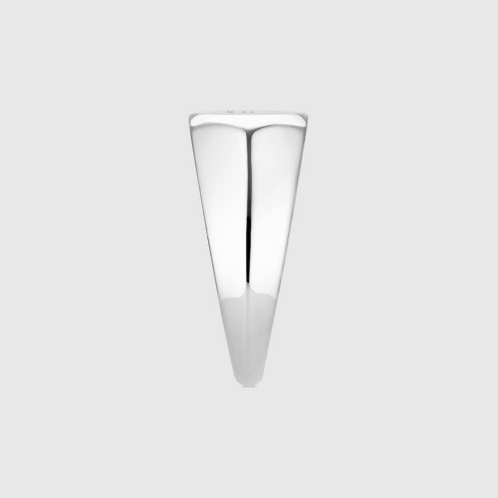 Trademark thin ring in 925 sterling silver | GUCCI® US