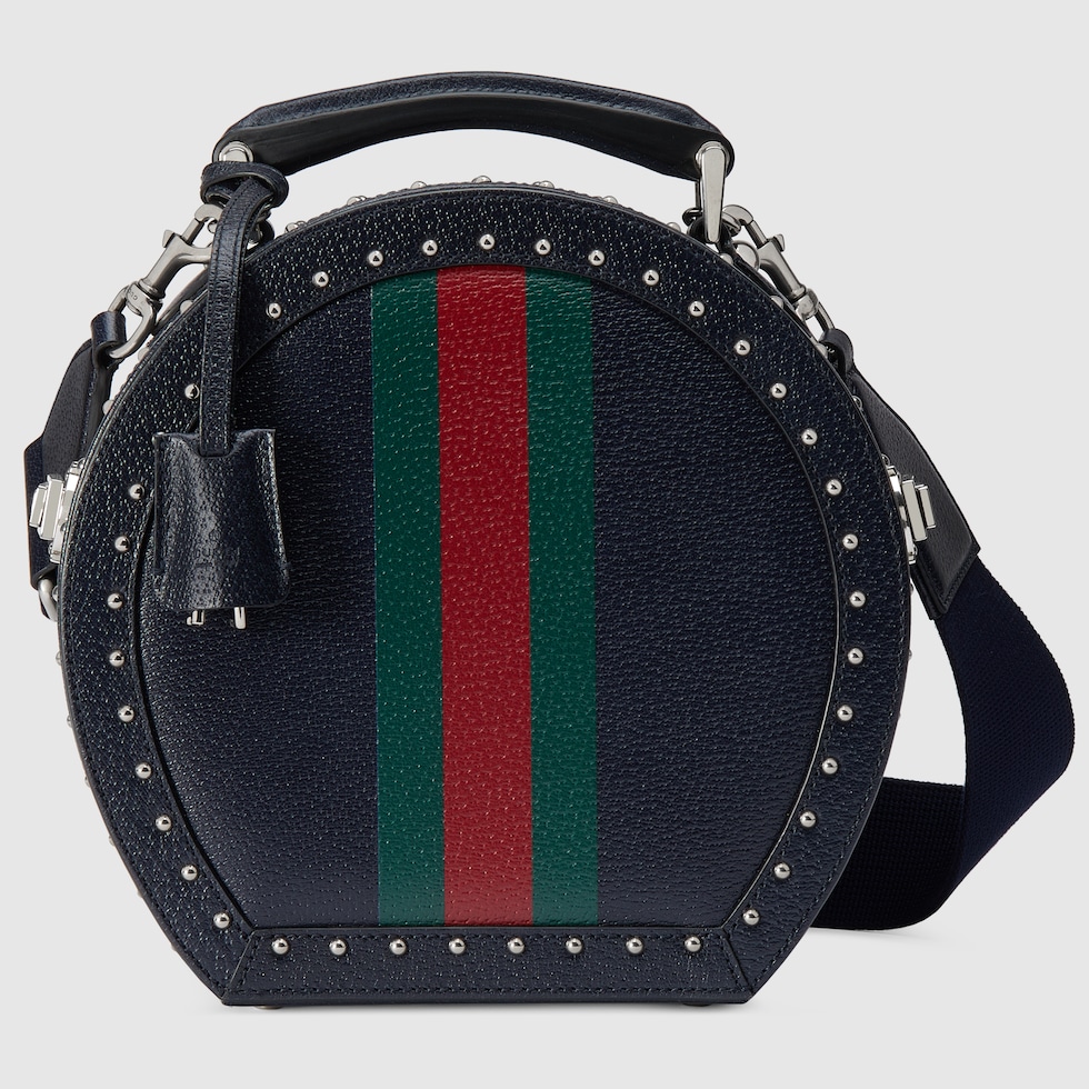 Gucci Savoy〕ミニ ハットボックスダークブルー レザー | GUCCI公式
