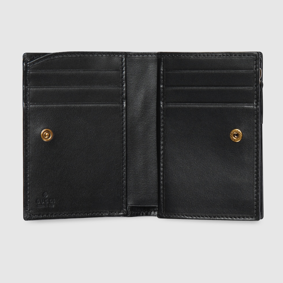 GG Marmont wallet in black | GUCCI® US