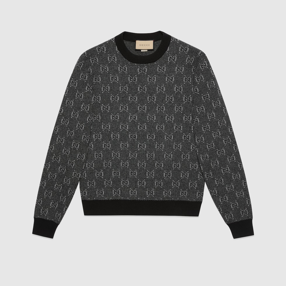 グッチ メンズ ウェアGGウール ジャカード セーター | GUCCI® JP