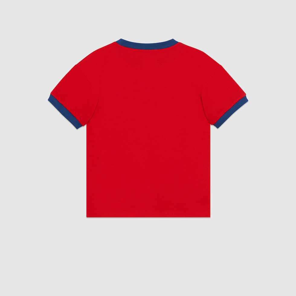 T shirt bambino in cotone Original 1921 in rosso GUCCI CH