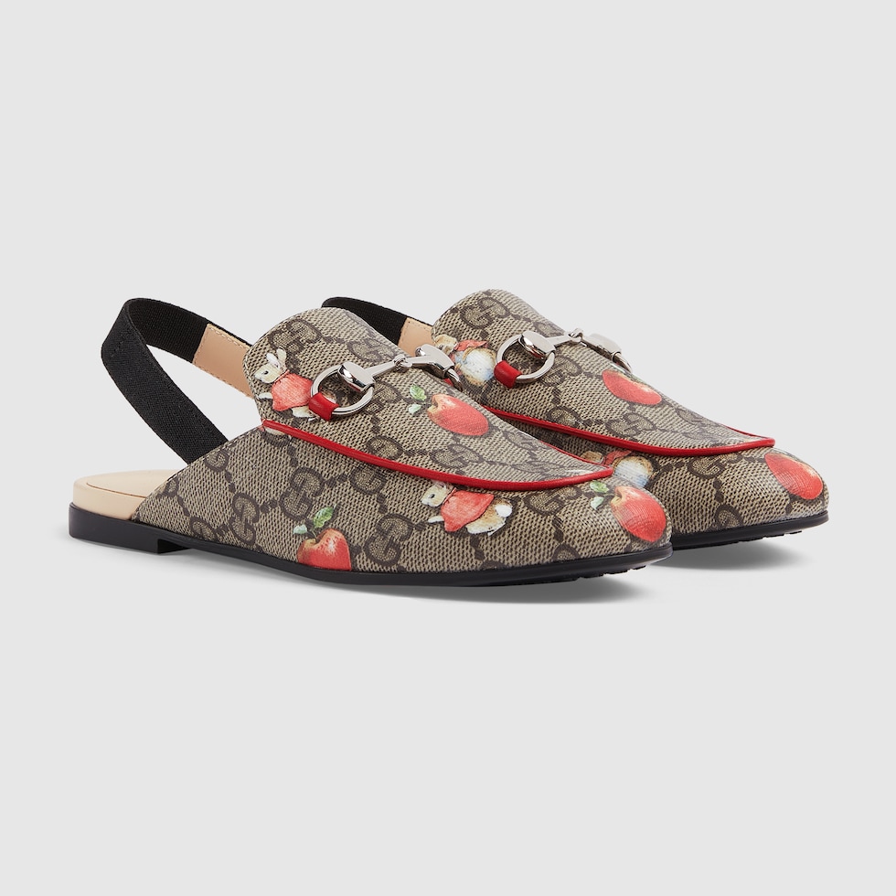 Peter Rabbit™ x Gucci Princetown slipper in beige and ebony 