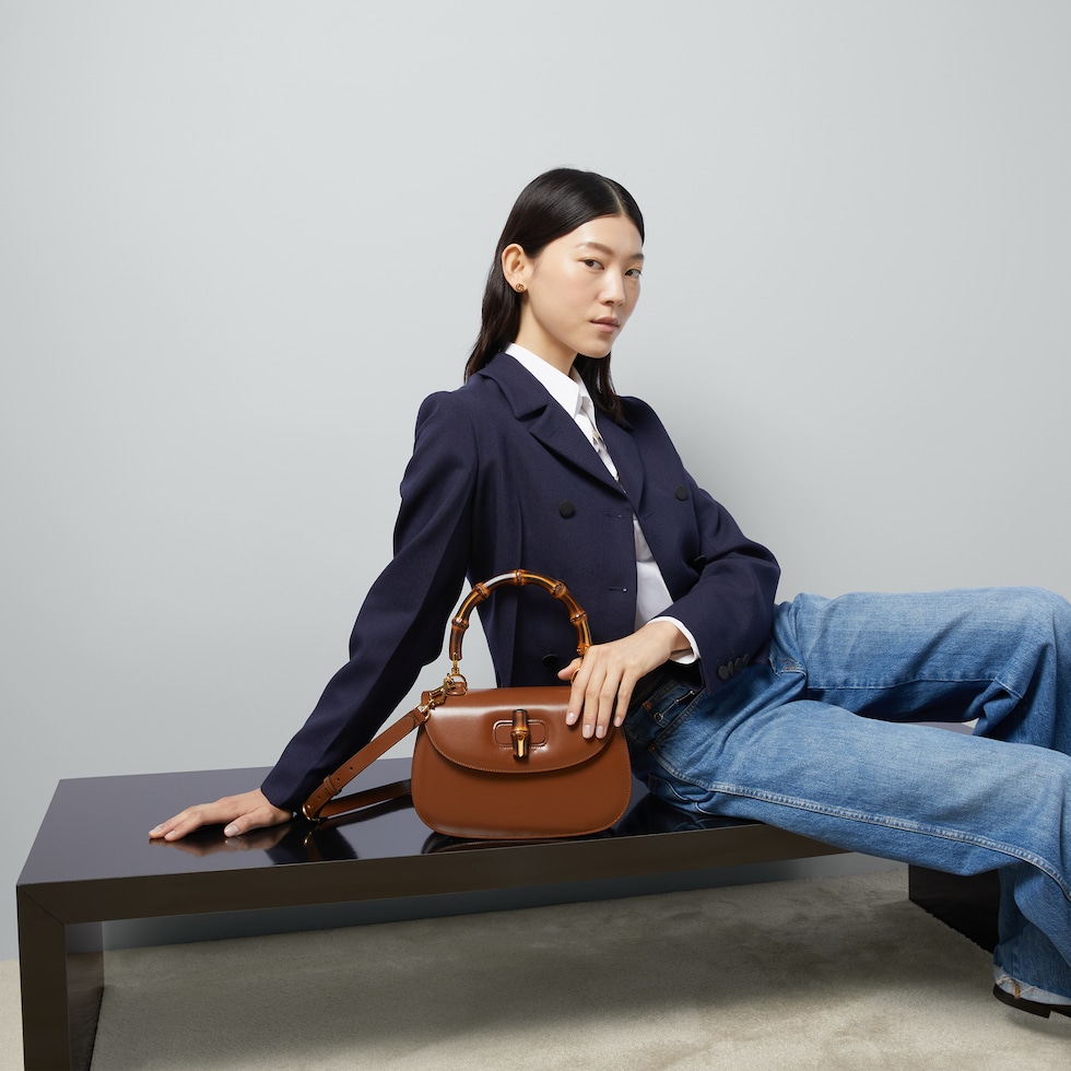 GUCCI グッチ バンブー ハンドバッグ ブラウン 楽天市場】グッチ バンブー バッグ（カラーブラウン）の通販