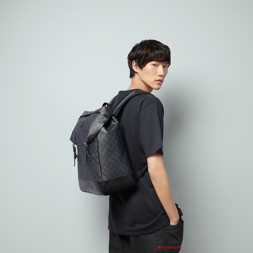 Gucci GG Embossed Backpack Medium Black