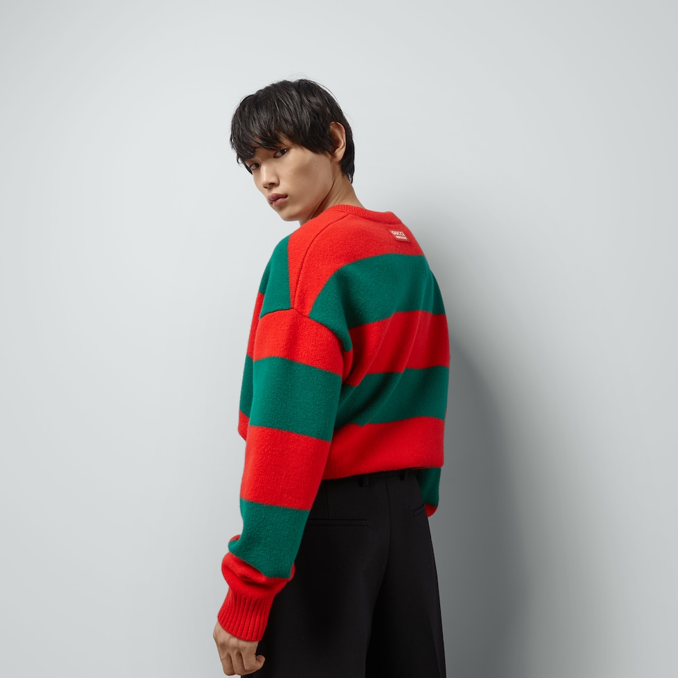 Red deals green sweater