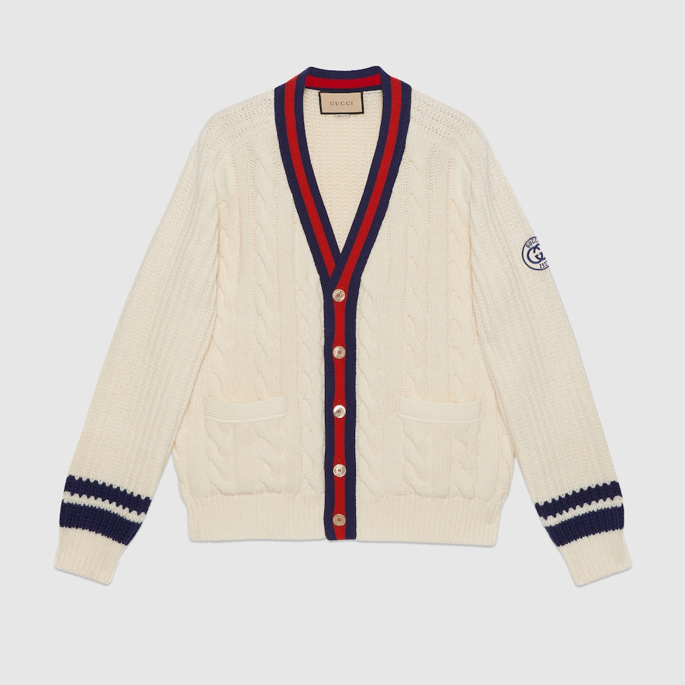 Gucci striped cardigan hotsell