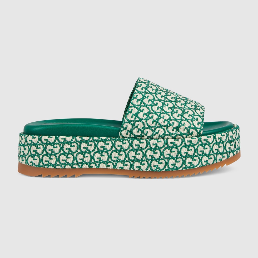 Gucci platform store slide sandal
