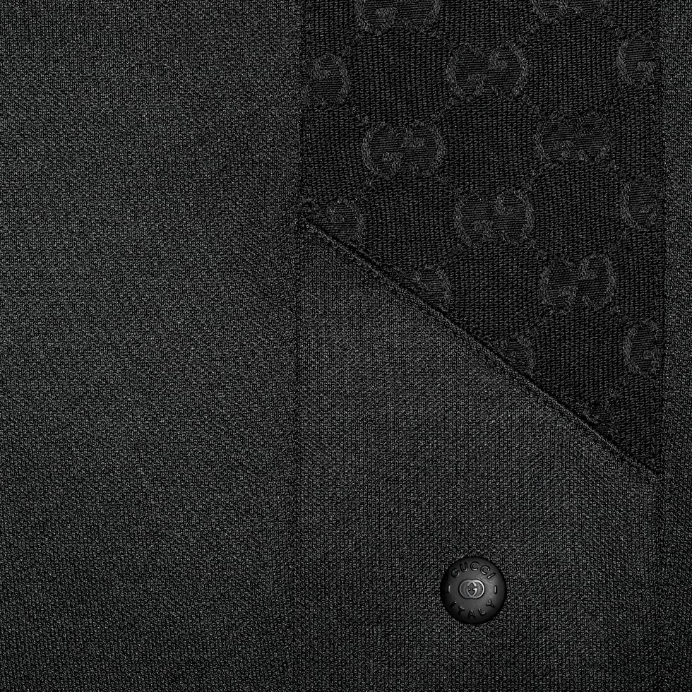 Technical jersey track pant in black | GUCCI® US