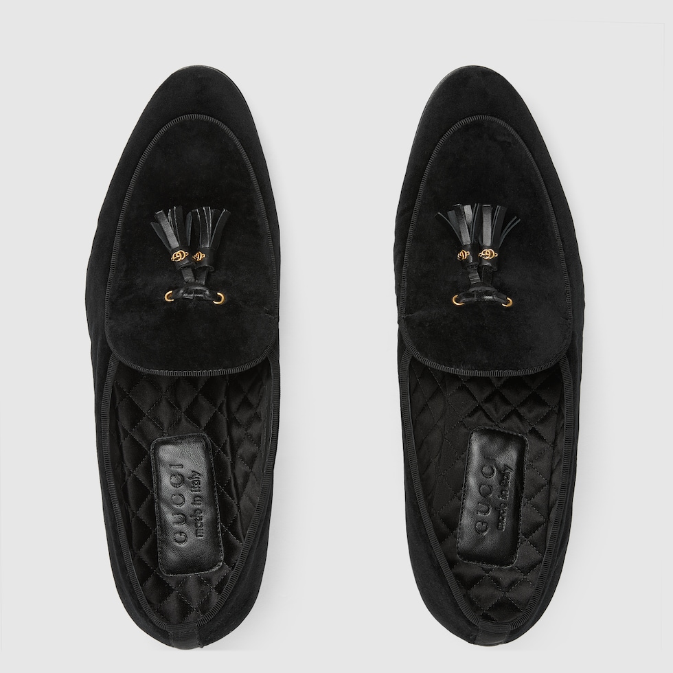 Gucci loafers men on sale velvet