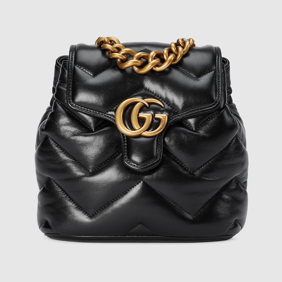 GG Marmont mini backpack in black leather GUCCI Canada