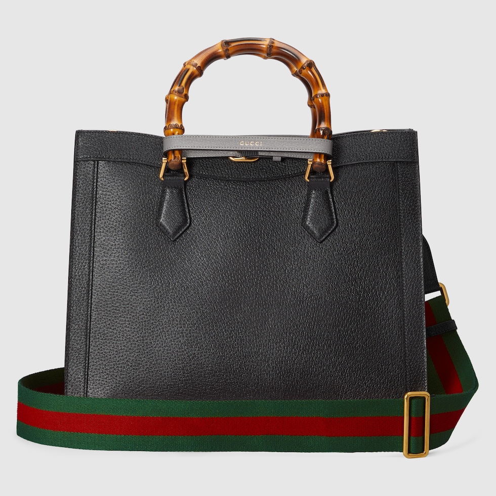 ハンドバッグ GUCCI GUCCI DIANA MEDIUM GRAINY LEATHER HANDBAG Gucci Diana large shoulder bag in black leather | GUCCI® CA