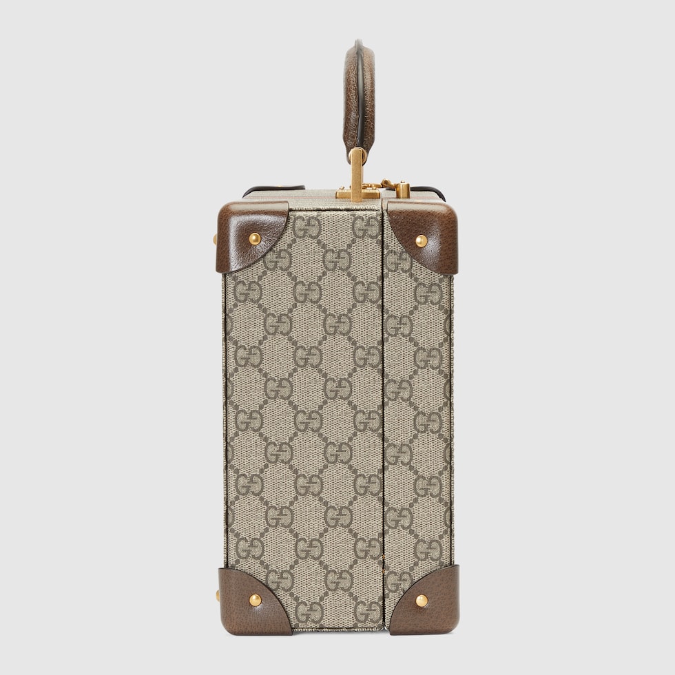 ★GUCCI★サボイ コスメケース Gucci Savoy mini rigid beauty case in beige and ebony
