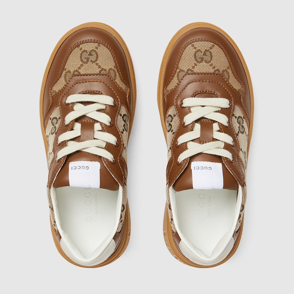 Brown hot sale gucci trainers