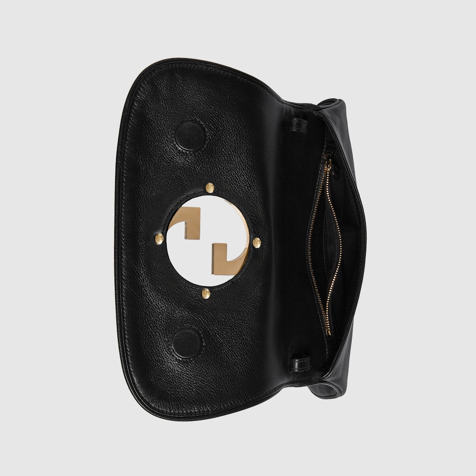 Gucci Blondie small shoulder bag in black leather | GUCCI® US