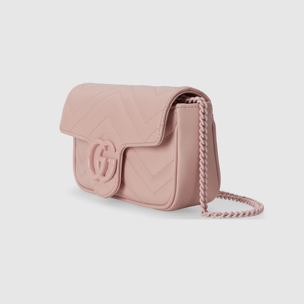 GG Marmont mini bag in light pink leather | GUCCI® SG GG Marmont mini bag in light pink leather | GUCCI® SG
