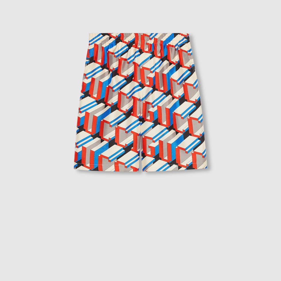 Red gucci shorts hot sale