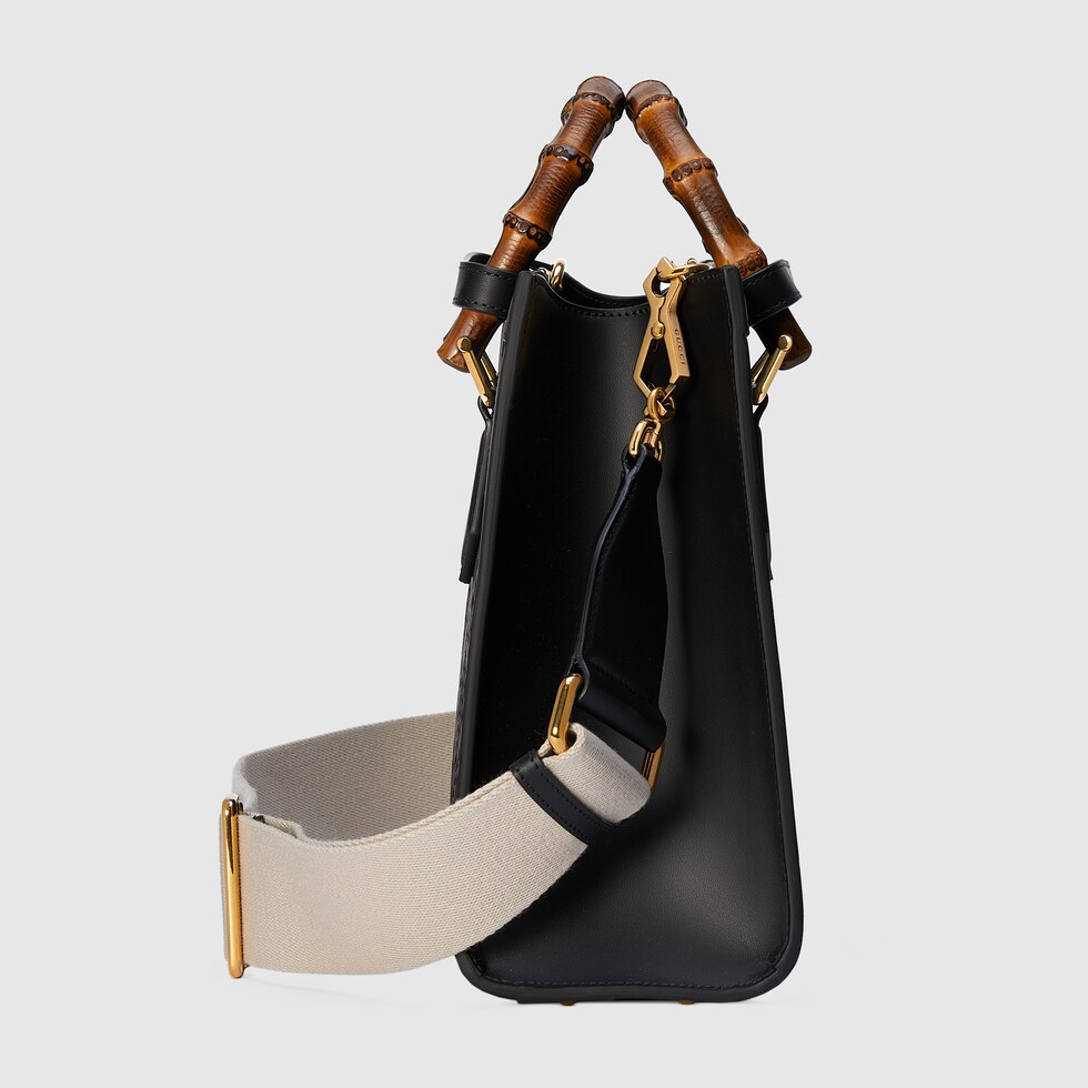 Gucci Diana small tote bag in black leather GUCCI® UK