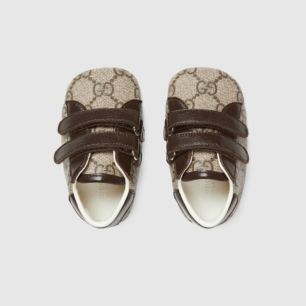 スニーカー Baby Gucci Baby Ace leather sneaker in white leather | GUCCI® US