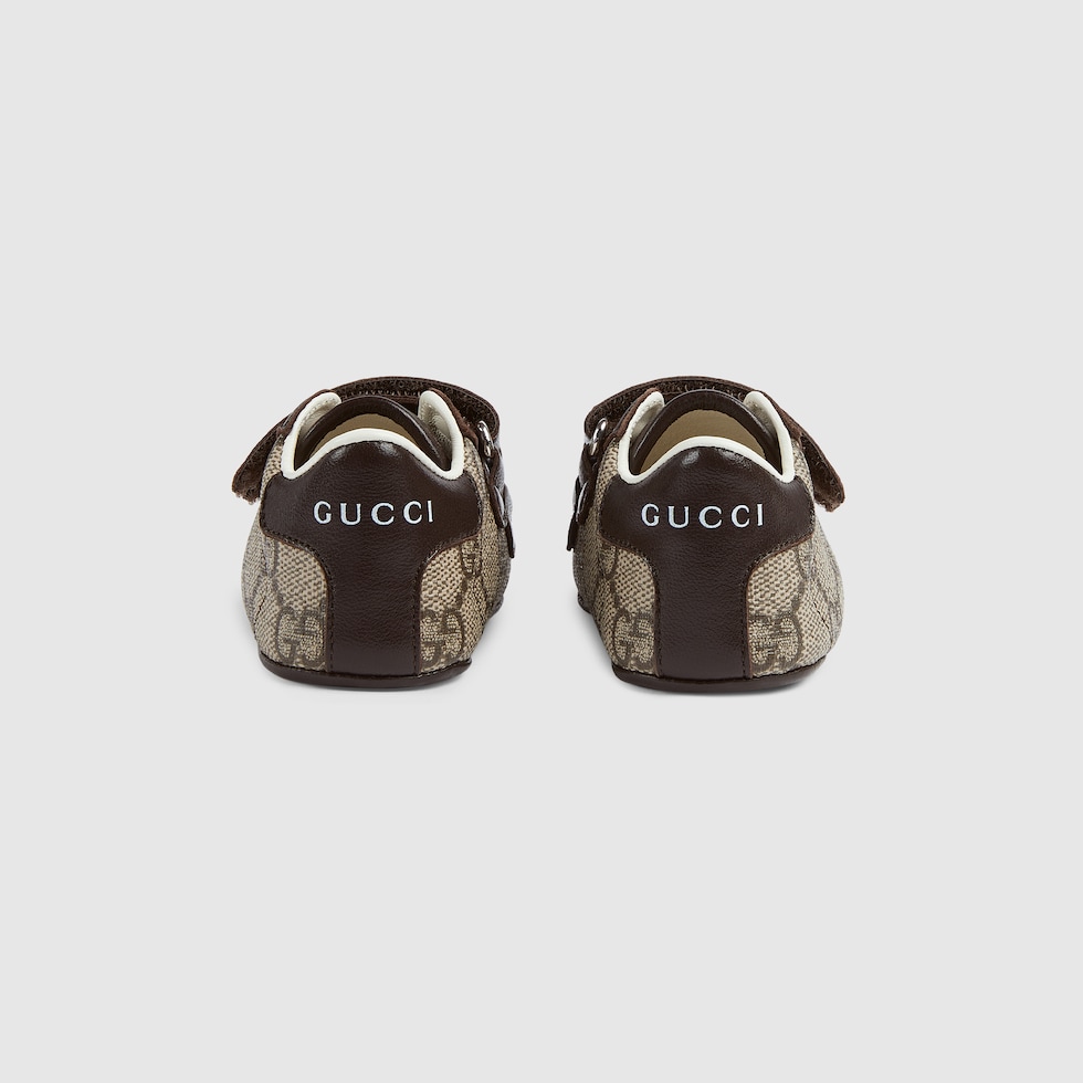 スニーカー Baby Gucci Baby Gucci Ace sneaker in beige and ebony GG Supreme | GUCCI® US