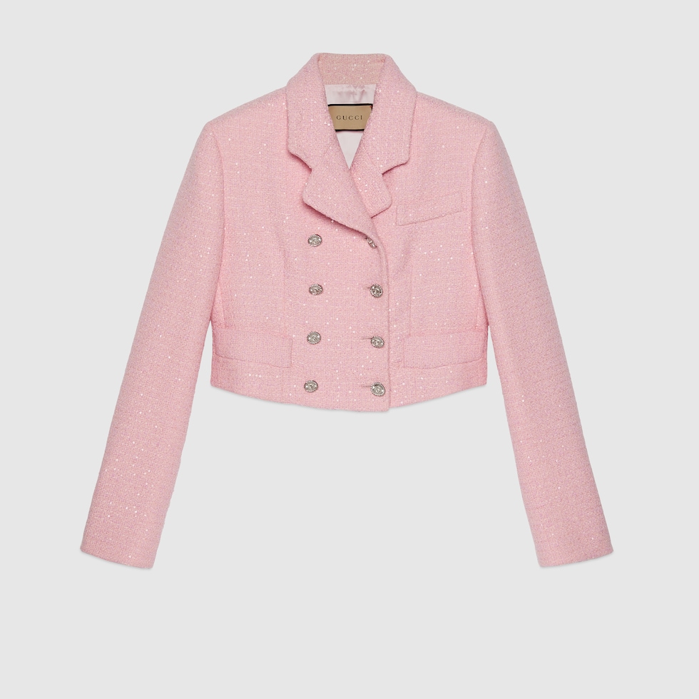 Veste courte rose discount poudré