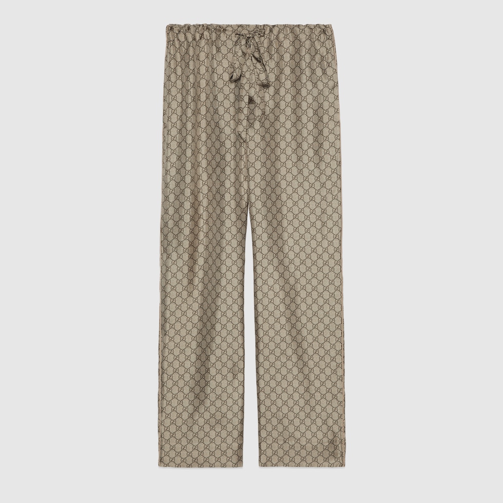 美品】GUCCI グッチ シルクジョグパンツ イージーパンツ