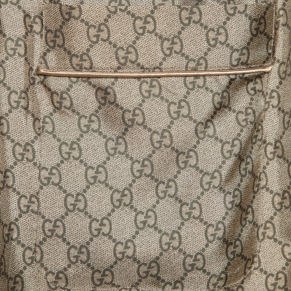 GUCCI グッチ パンツ シルクパンツ サイドライン フラワー