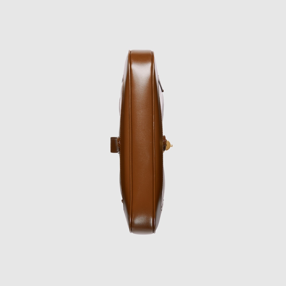 Jackie 1961 small shoulder bag in brown leather | GUCCI® AE