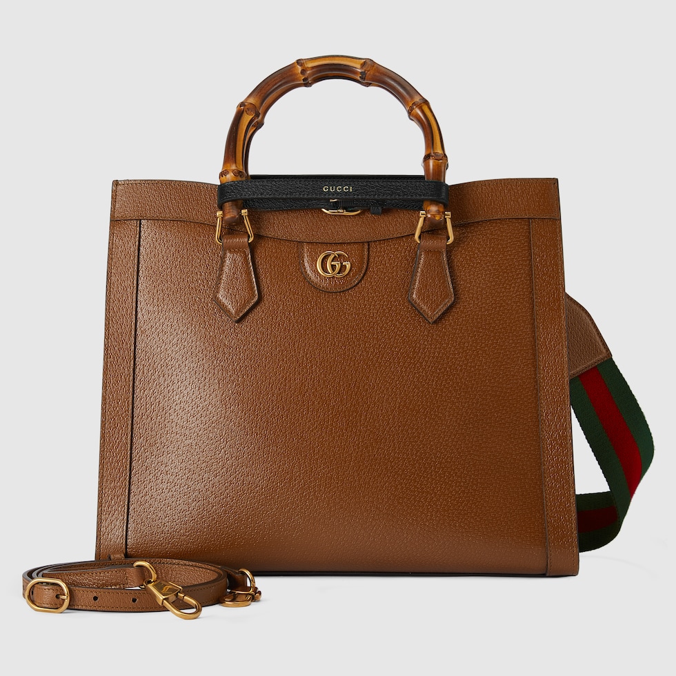 MittelgroBer Gucci Diana Shopper in hellbraunes Leder GUCCI DE