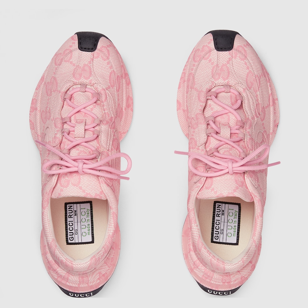 Tenis rosa gucci store