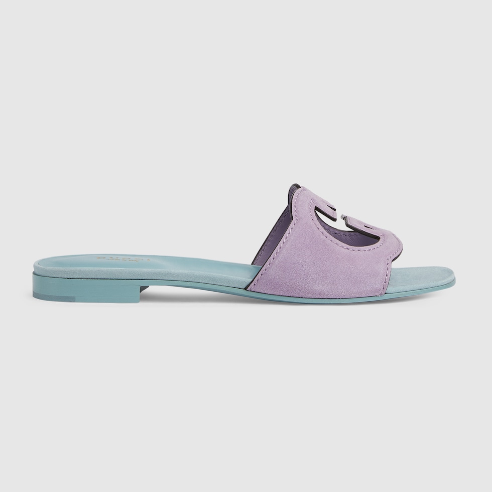 Purple discount gucci sandals