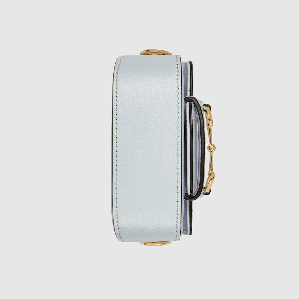 新作【GUCCI】〔グッチ ホースビット 1955〕ナノバッグ グッチ ホースビット 1955〕ナノバッグライトブルー レザー