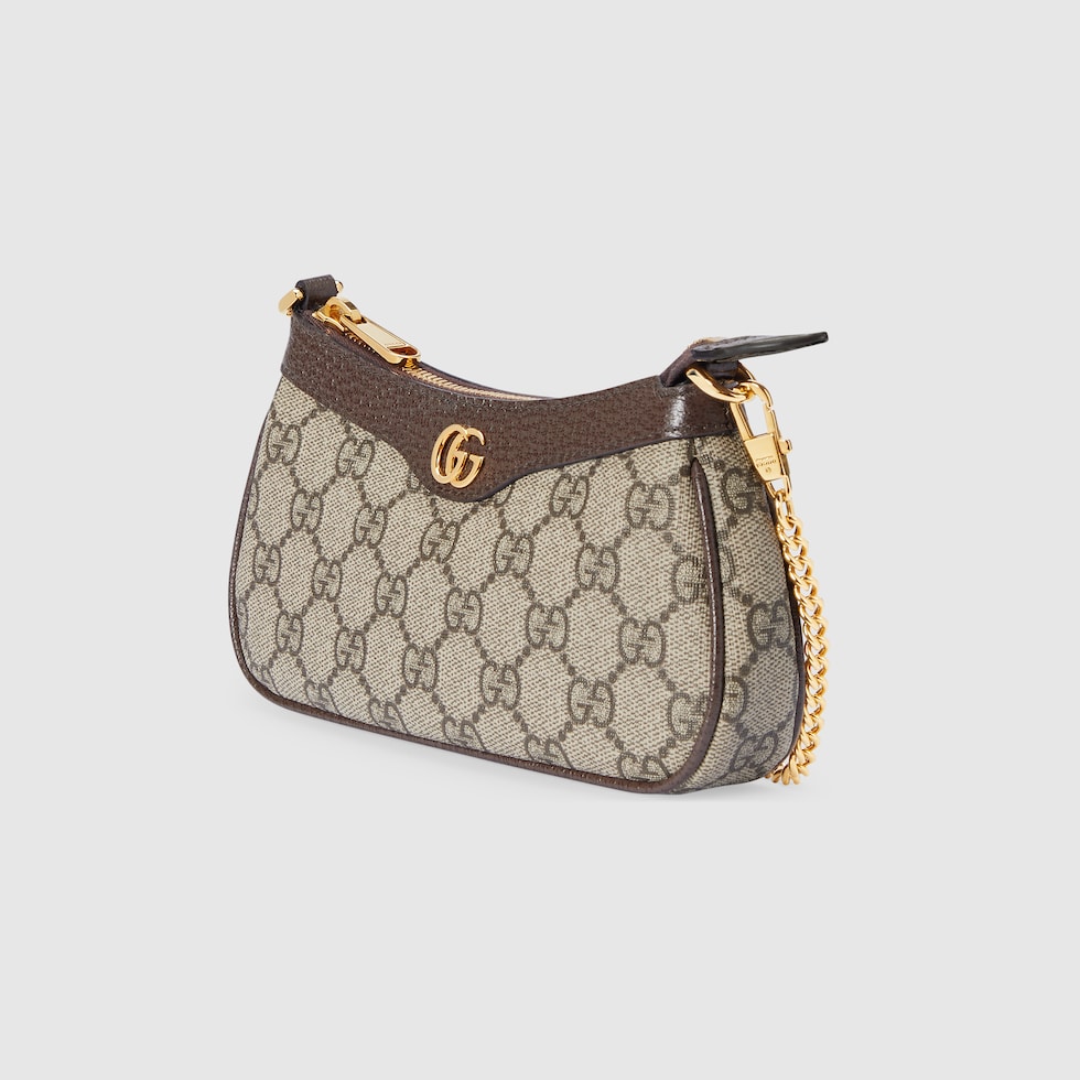 Ophidia Mini Bag In Beige And Ebony Supreme GUCCI UK