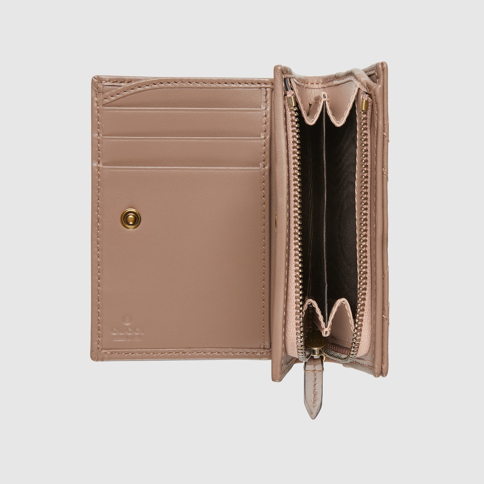 Gg marmont card on sale case dusty pink